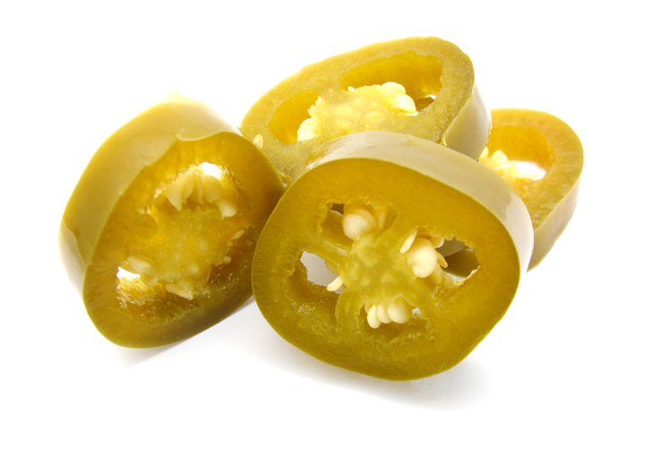 Green Organic Pickled Jalapenos. Nutritious, pickle